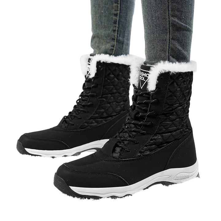 Damen Winterstiefel mit isolierendem Innenfutter und rutschfester Außensohle Drune