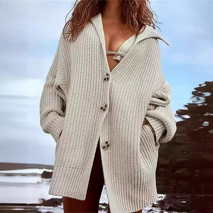 Damen Strickjacke mit eleganter Knopfakzentuierung und lässigem Schnitt Drune