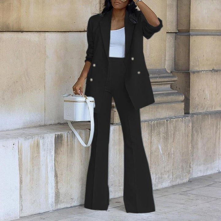 Damen Blazeranzug mit elegantem Schnitt und lässigem Flair Drune