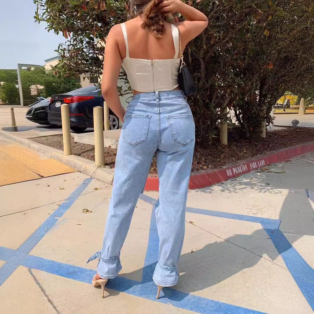 Damen destroyed Mom-Jeans Drune