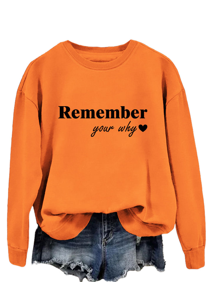 Damen Sweatshirt mit motivierendem Aufdruck und lässigem Schnitt Drune