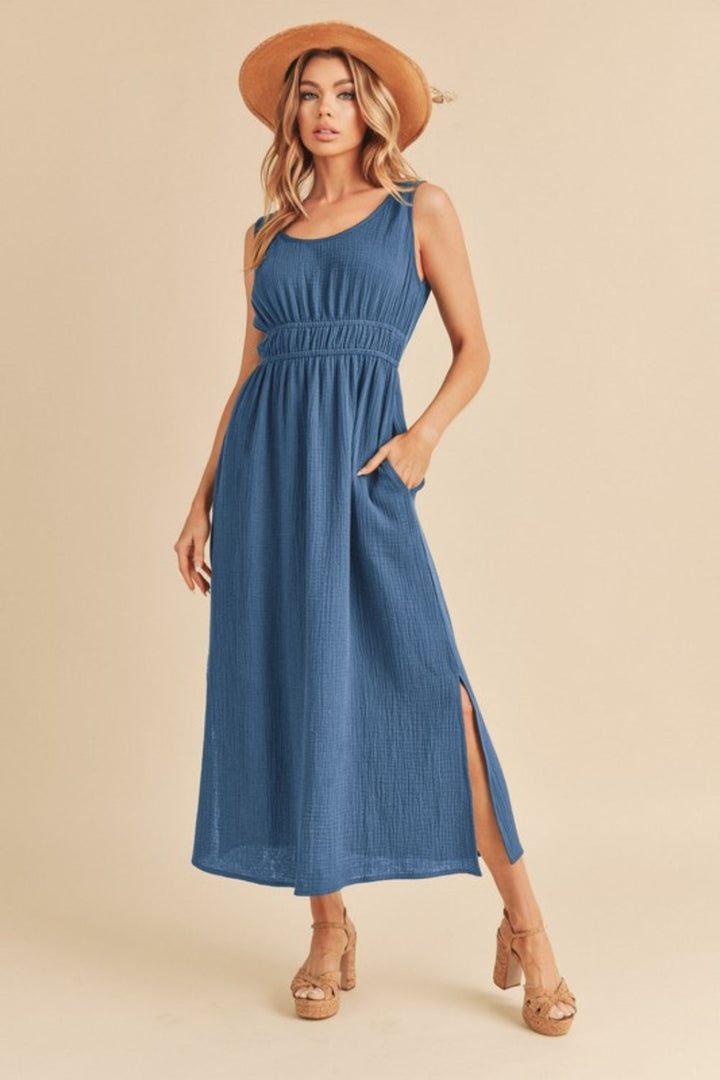 Damen Maxikleid Drune
