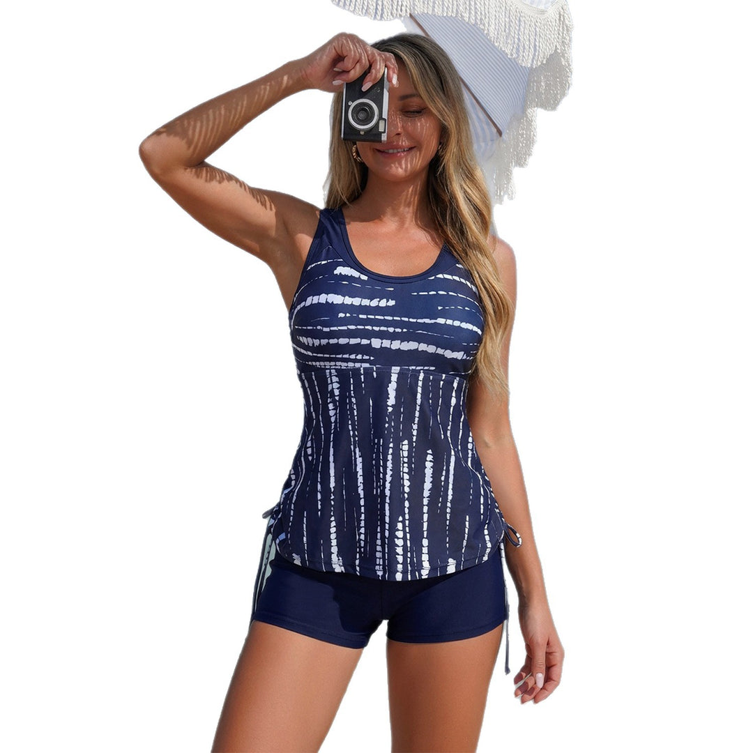 Damen Sportliche Badeoberteil mit integriertem Shorts Drune