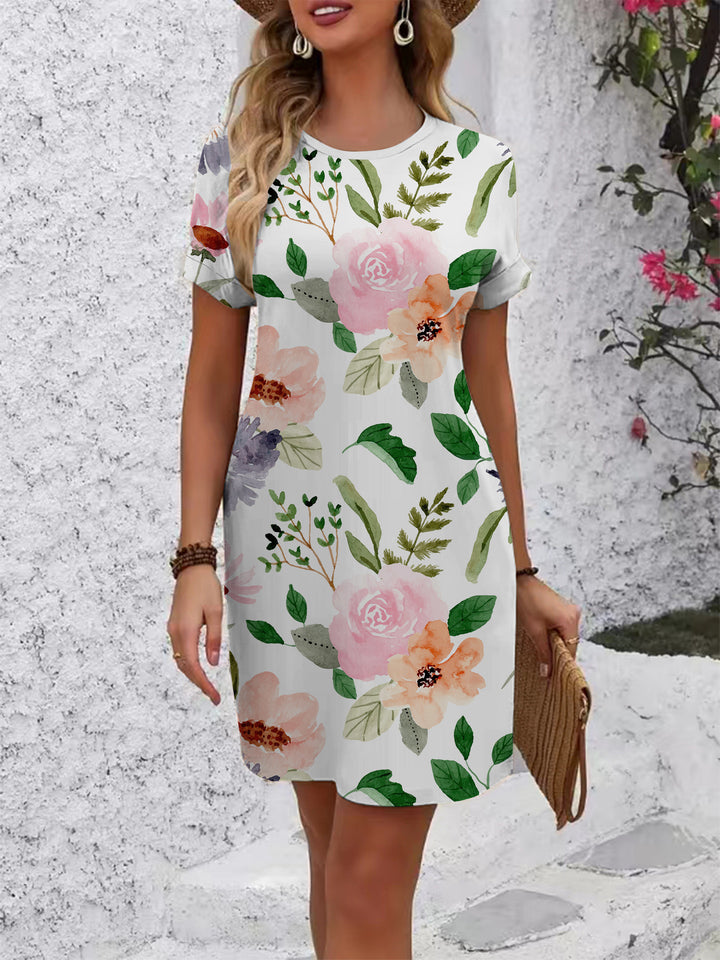 Damen Blümchenkleid Drune