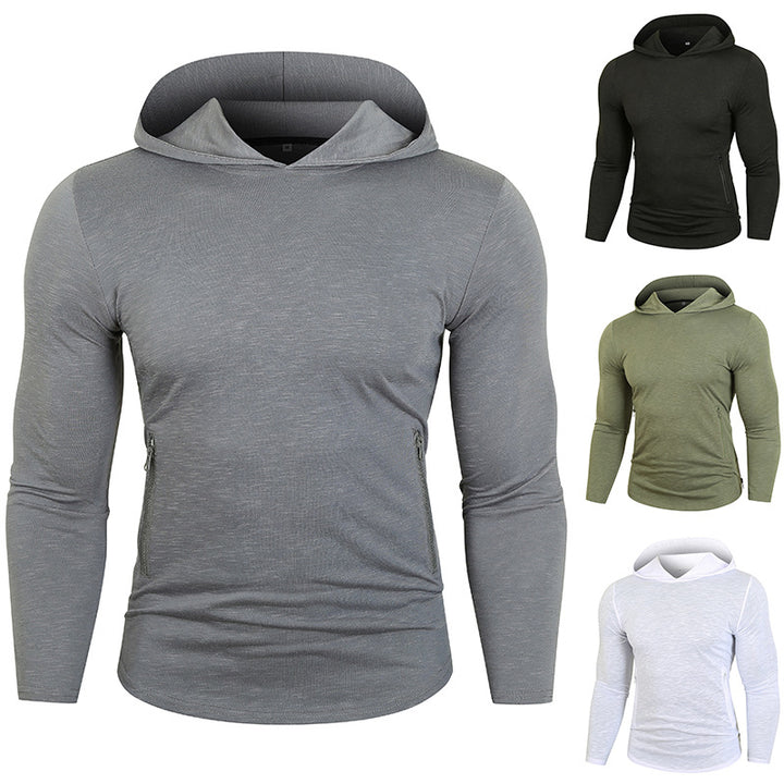 Herren Performance Langarm Kapuzenshirt Drune