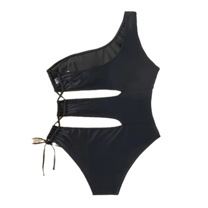 Damen Einseitiger Badeanzug mit modernem Cut-Out und sportlichem Schnitt Drune