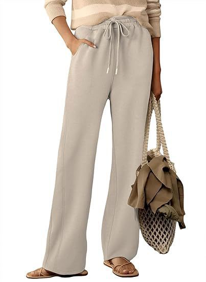 Damen weite Sweathose mit verstellbarem Bund und praktischen Taschen Drune