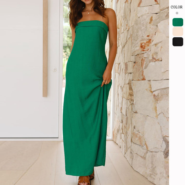 Damen Maxikleid mit schlichtem Design und vielseitigem Tragekomfort Drune