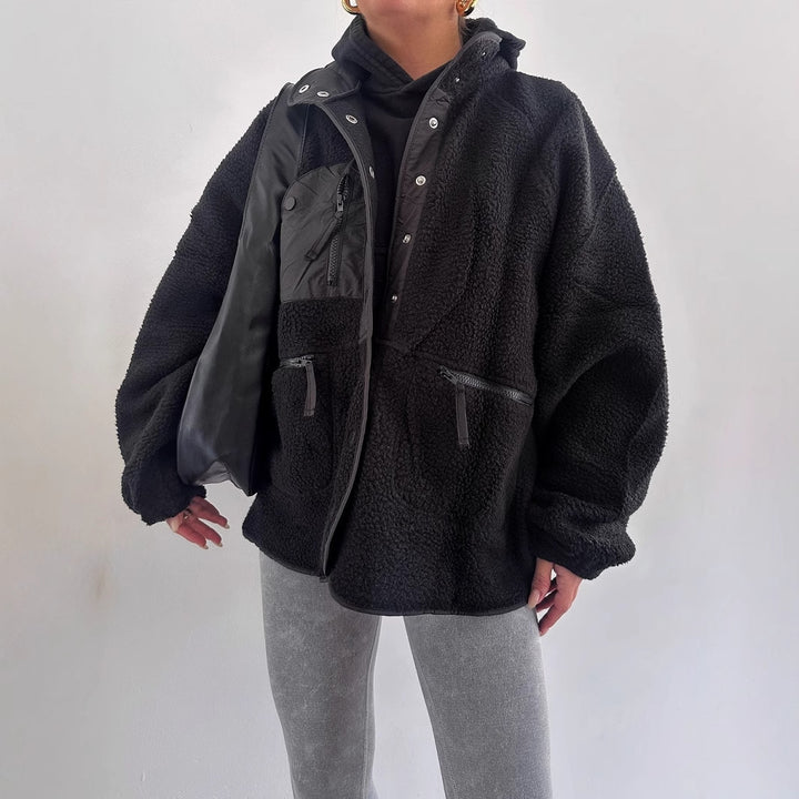Damen Oversized Fleecejacke Drune