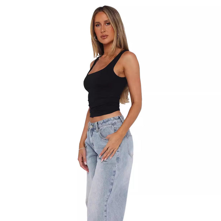 Damen Tanktop mit anpassbarem Schnitt und breiten Trägern Drune