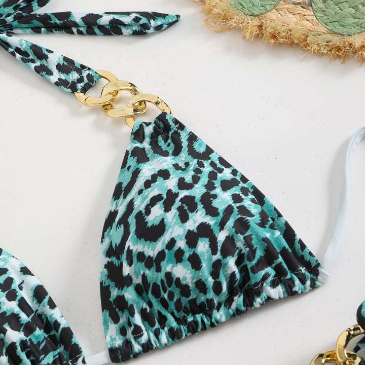 Damen Bikiniset mit eleganten Kettenakzenten Drune