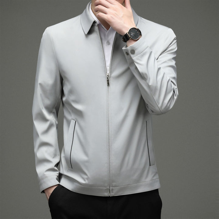 Herren moderne Übergangsjacke mit atmungsaktiver Membran und praktischem Stehkragen Drune