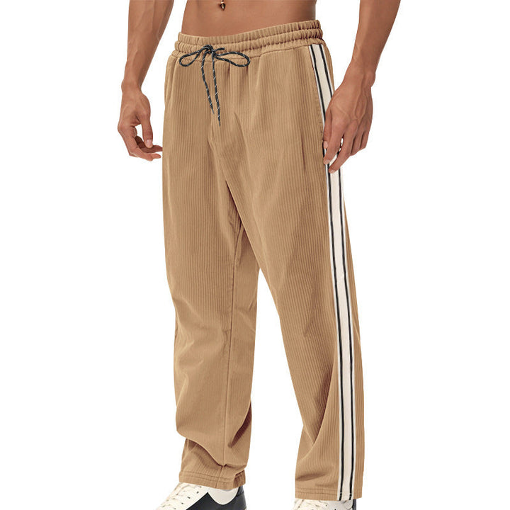 Herren Sportliche Plank-Hose mit Streifen-Design Drune