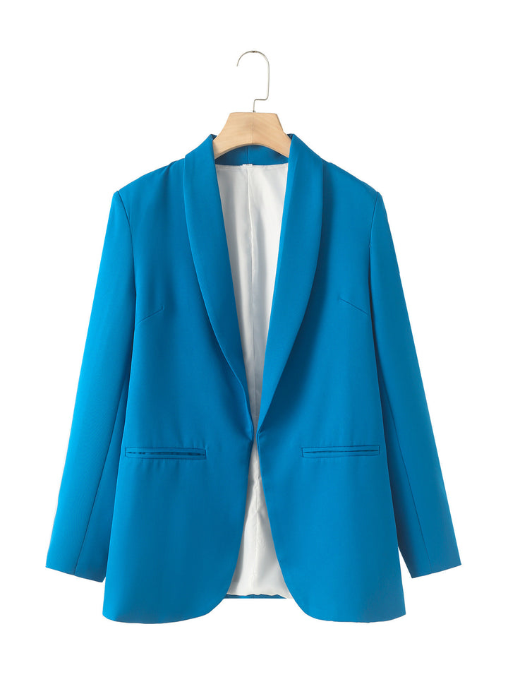 Damen eleganter Blazer mit modernem Schnitt und praktischen Taschen Drune