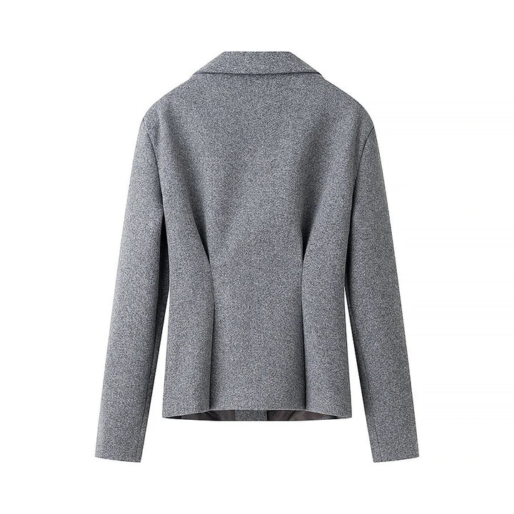 Damen elegantes Blazer- und Rock-Ensemble mit strukturiertem Design Drune