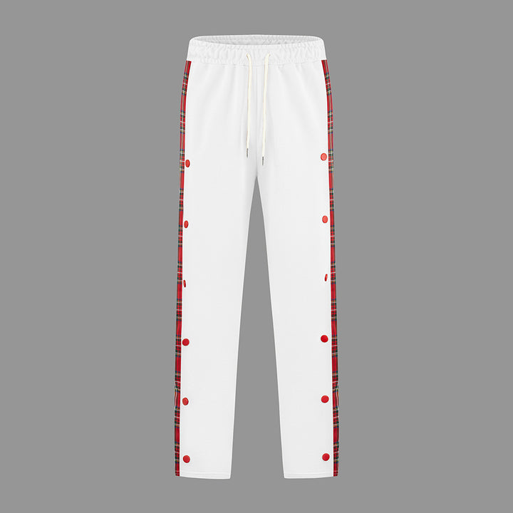 Herren Sportliche Jogginghose mit Druckknopf-Design und elastischem Bund Drune