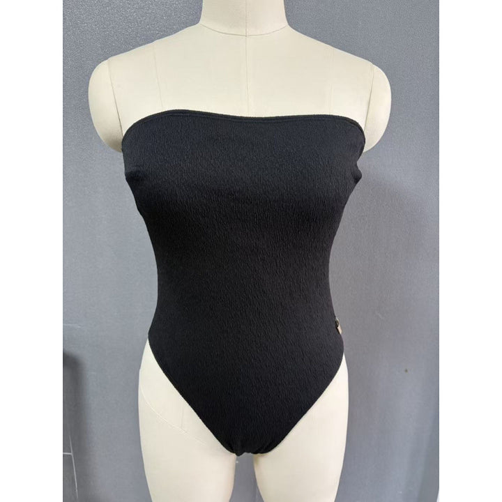 Damen Einteiliger Badeanzug mit bandeau Schnitt und figurbetonendem Design Drune