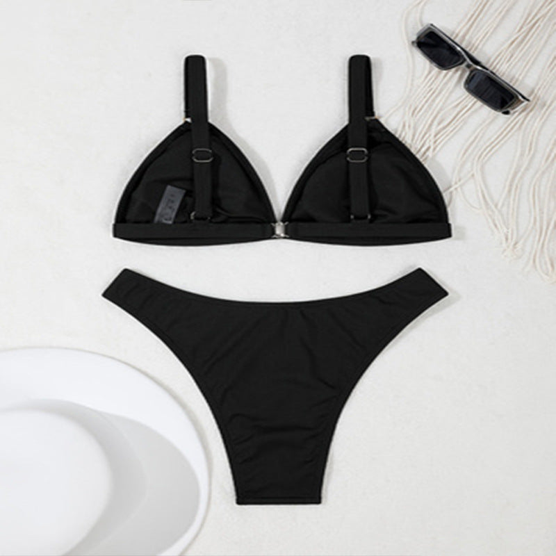 Damen Triangel-Bikini mit edlen Ringen Drune