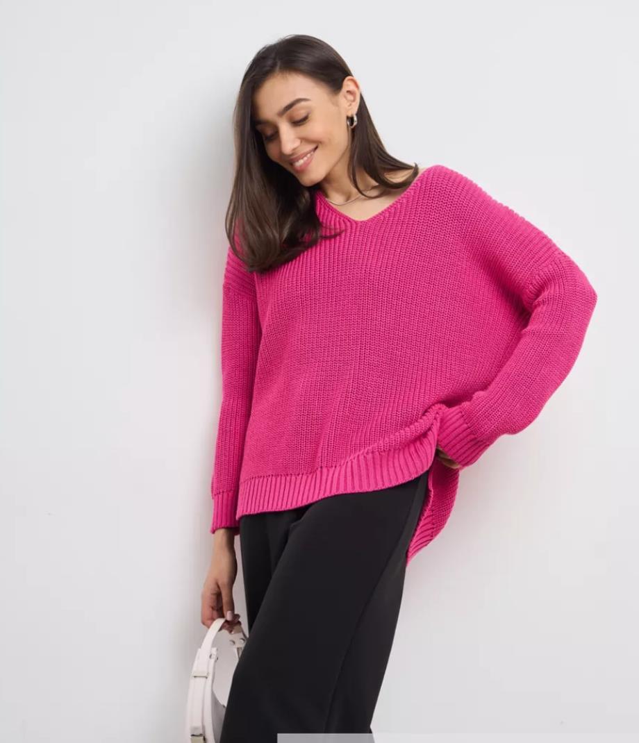 Damen oversized Strickpullover Drune