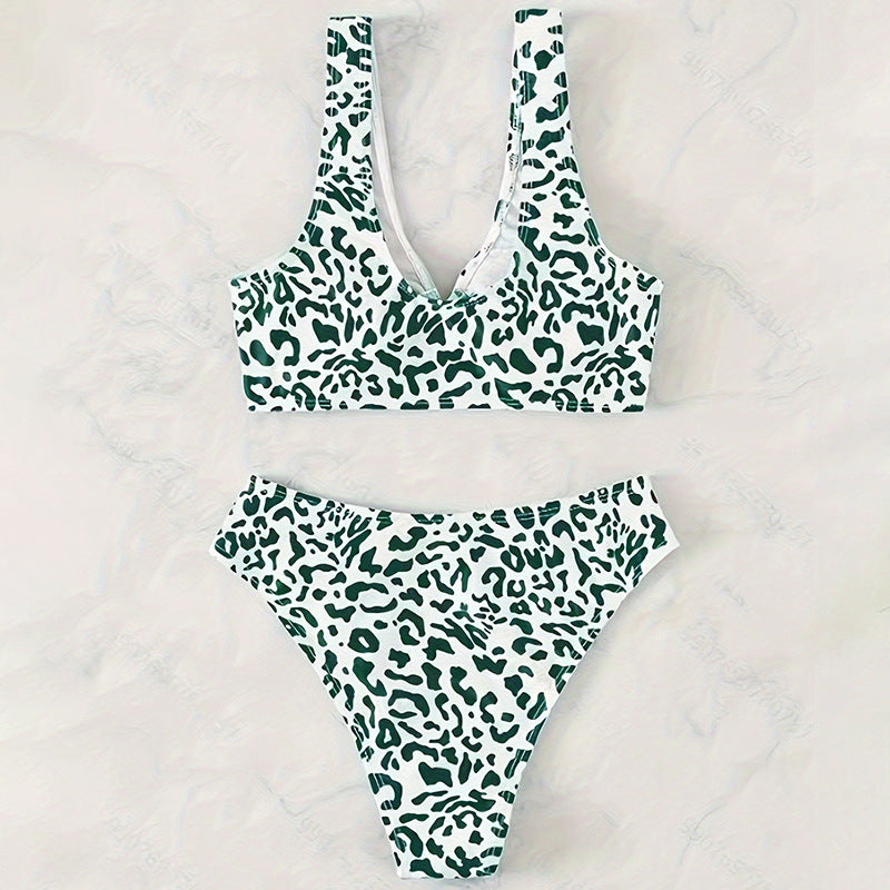 Damen Triangel-Bikini mit modischem Ringdetail und asymmetrischem Schnitt Drune