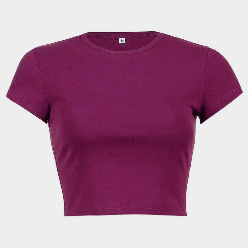Damen Figurbetontes Crop-Top Drune