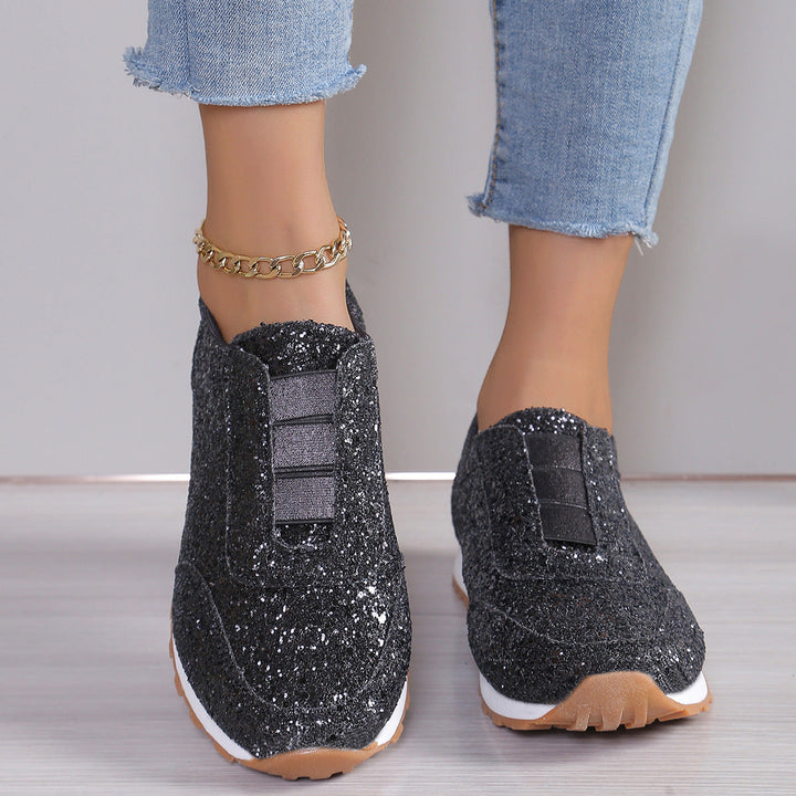 Damen Glitzernde Sneakers im sportlichen Design Drune