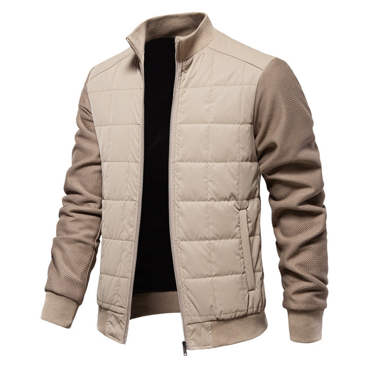 Drune | Herren Winter Steppjacke Mit Gerippten Bündchen Und Reißverschlussverschluss