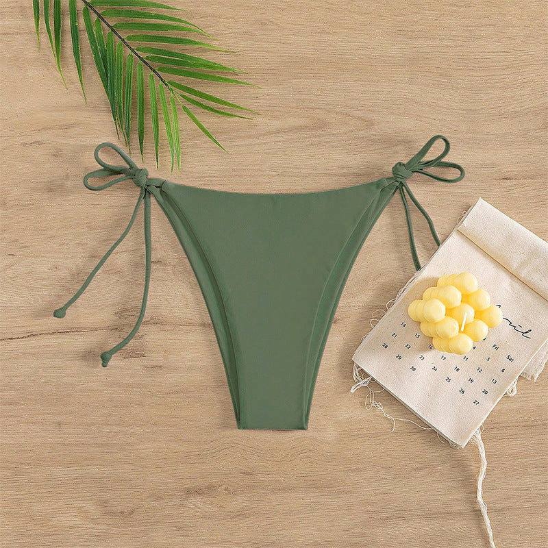 Damen Bikinislip mit verstellbaren Seitenbändern und hohem Beinausschnitt Drune