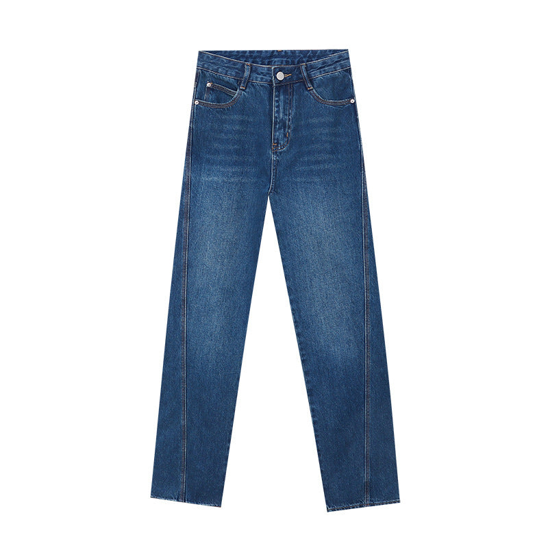 Damen Lässiges Denim-Hemd mit Übergrößenschnitt Drune