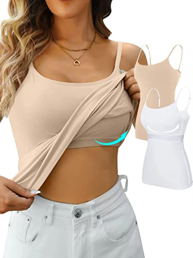 Damen bequeme Unterhemd mit verstellbaren Trägern Drune