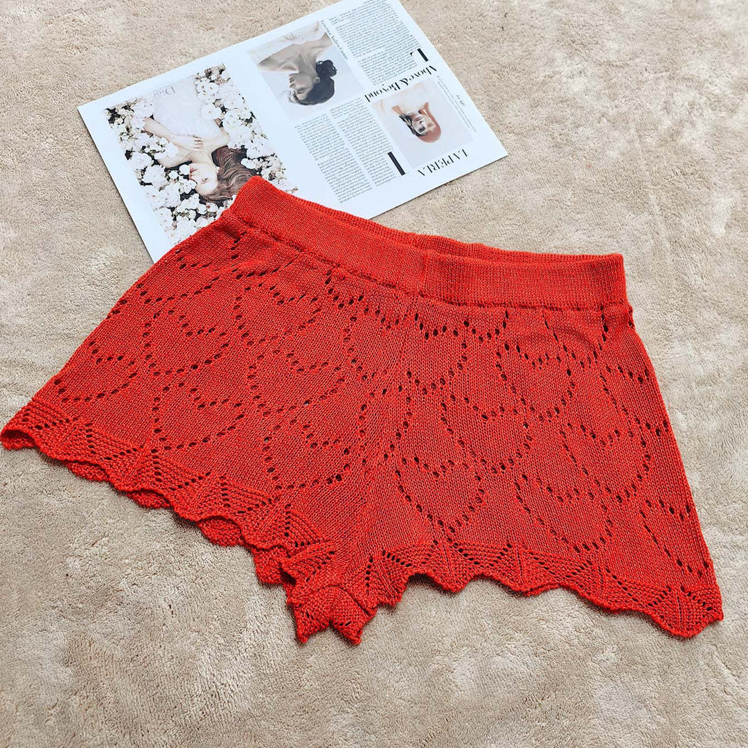 Damen Häkelstrandshorts Drune