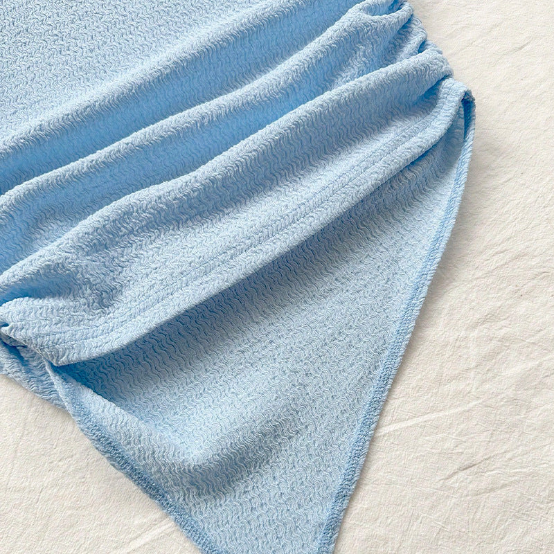Damen asymmetrisches Design-Oberteil aus weichem Stoff Drune