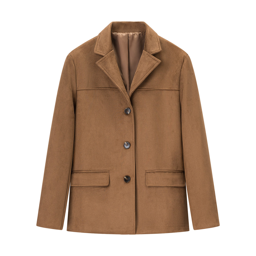 Damen Trendige Blazerjacke aus weichem Stoff Drune