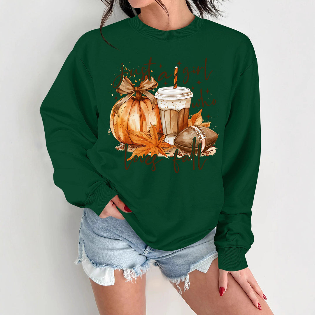 Damen Sweatshirt mit herbstlichem Motiv und inspirierendem Druck Drune