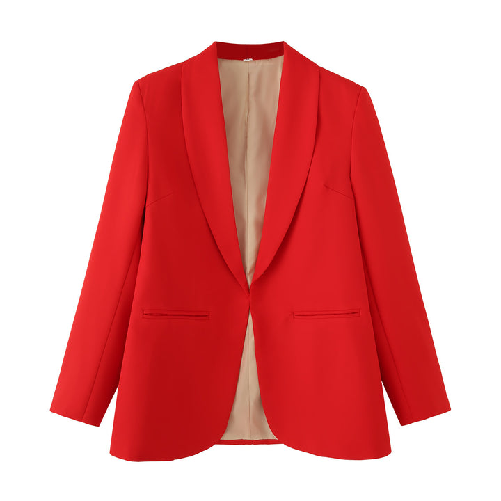 Damen eleganter Blazer mit modernem Schnitt und praktischen Taschen Drune