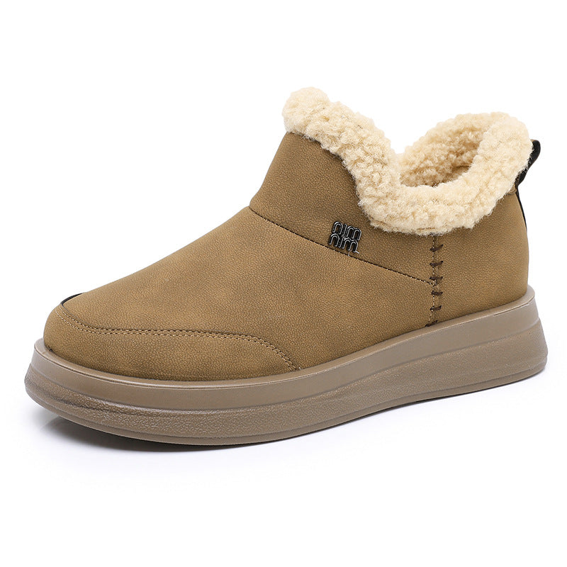 Damen Lammfell gefütterte Winterstiefel Drune
