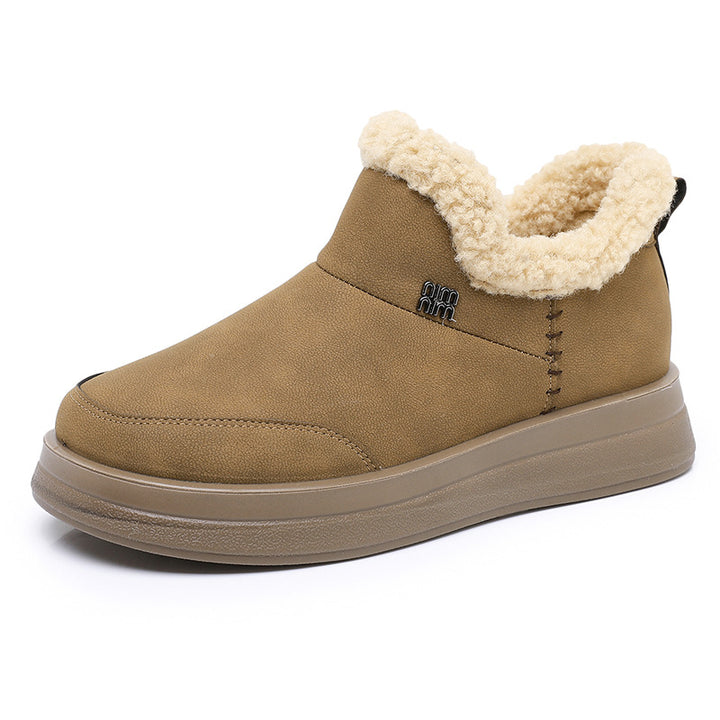 Damen Lammfell gefütterte Winterstiefel Drune