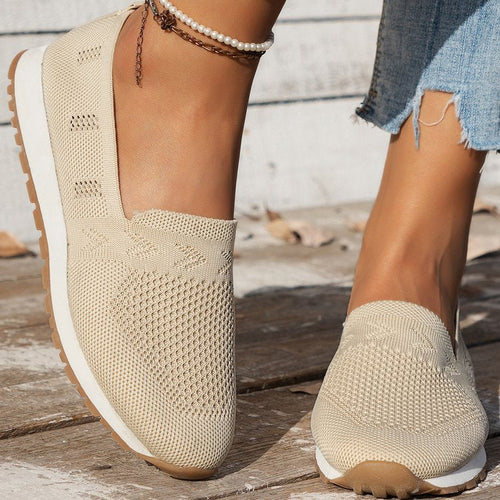 Damen Komfortable Slip-On Sneakers Drune