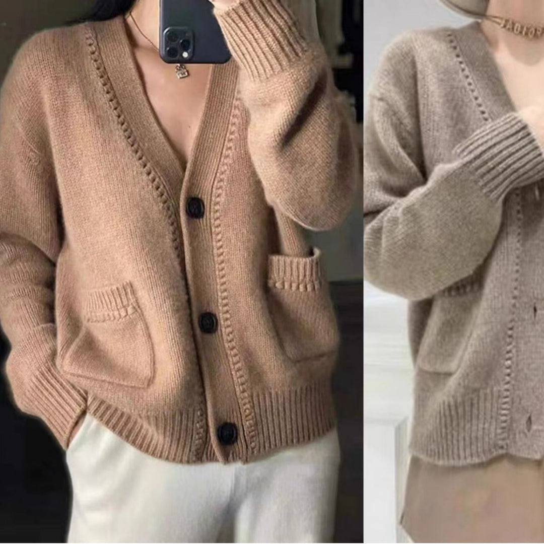 Damen Strickjacke im lässigen Oversized-Stil Drune