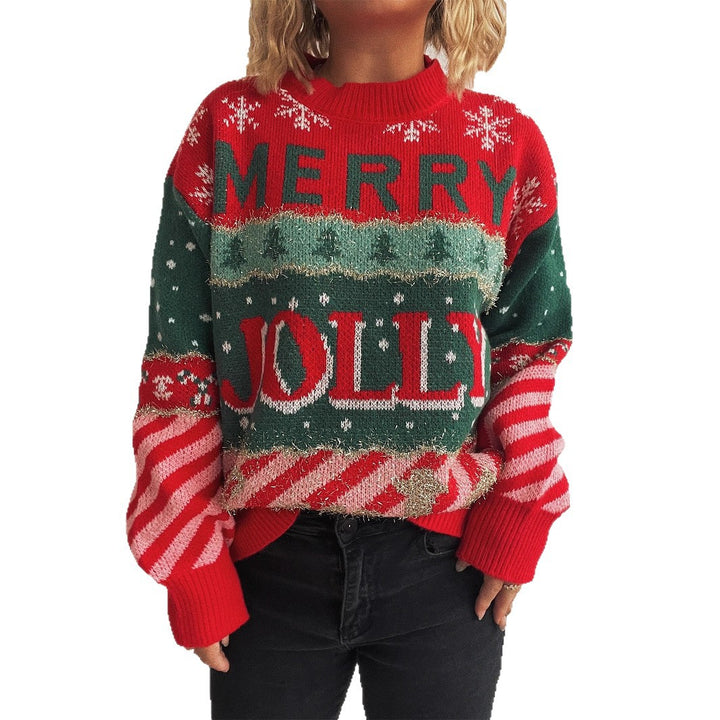 Damen Weihnachts-Pullover mit unverwechselbarem Motiv und gemütlichem Schnitt Drune