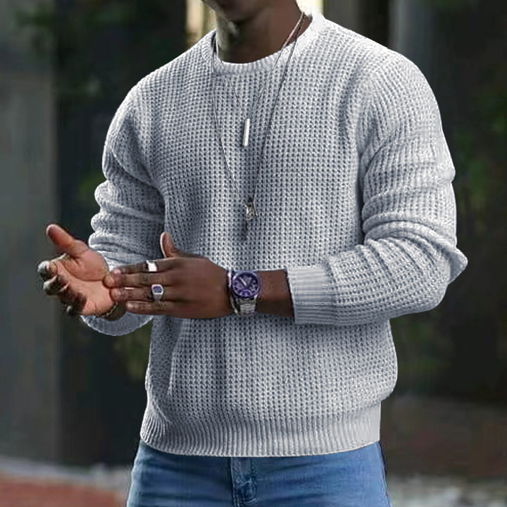 Herren stilvoller Strickpullover mit strukturiertem Design Drune