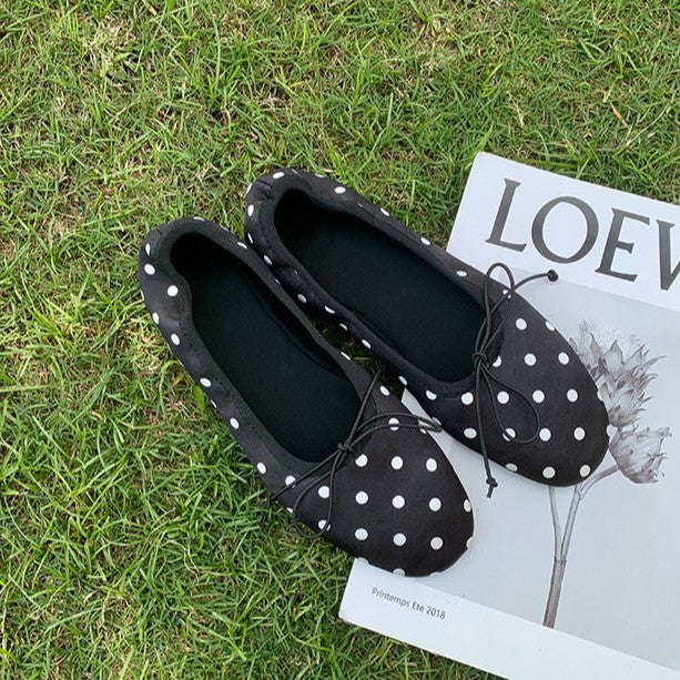 Damen Ballerinas mit femininem Schleifenakzent und weicher Innensohle Drune