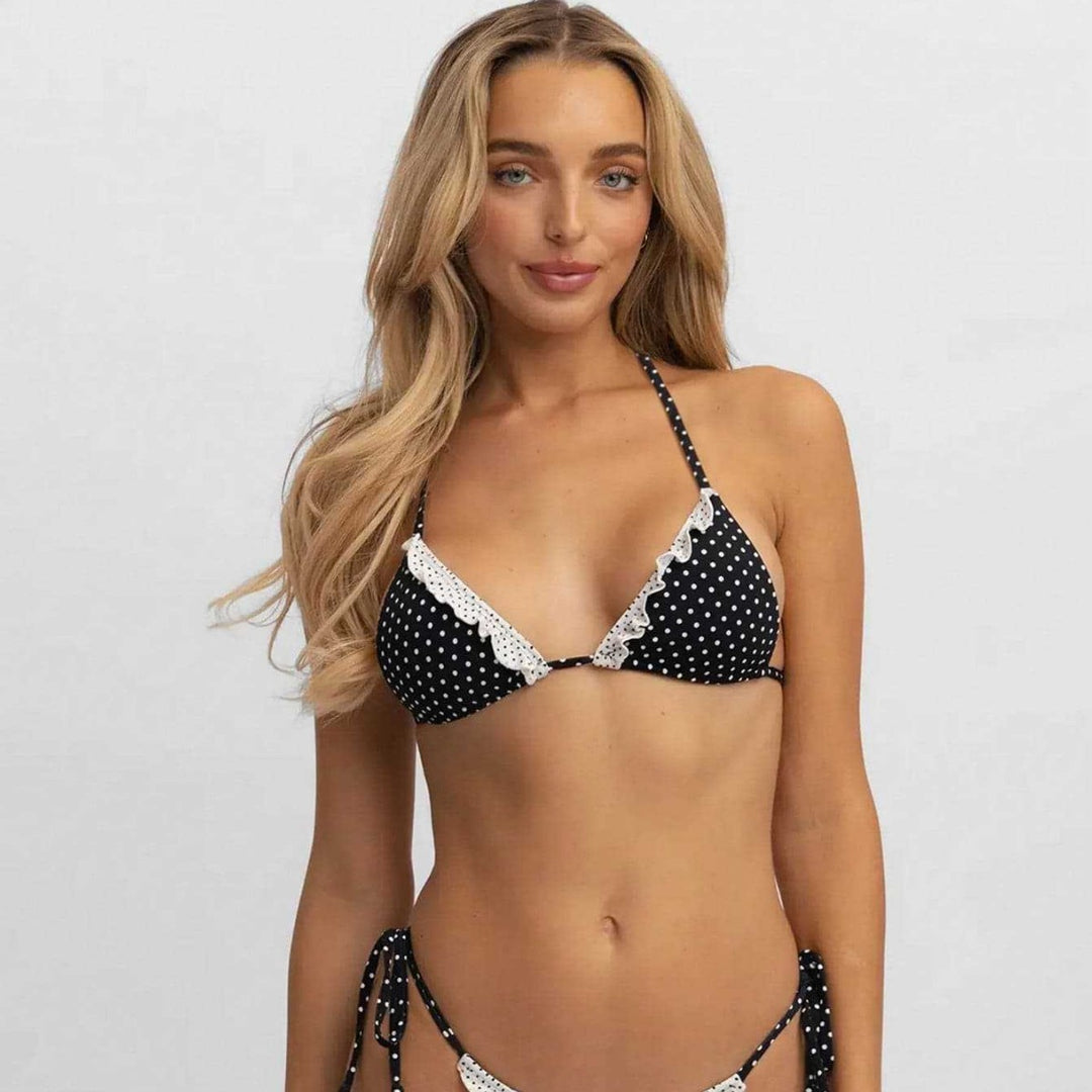 Damen Triangel-Bikini mit Spitzenakzenten Drune