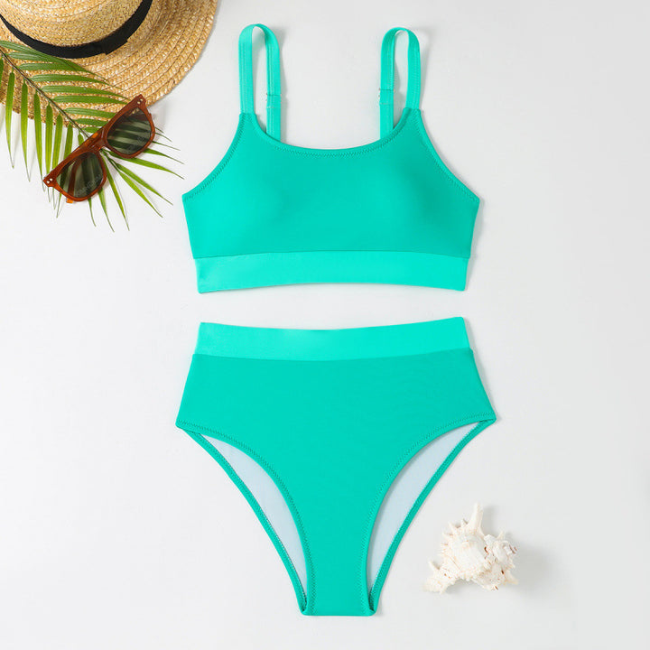 Damen Bikini-Set mit hohem Bund und sportlichem Schnitt Drune