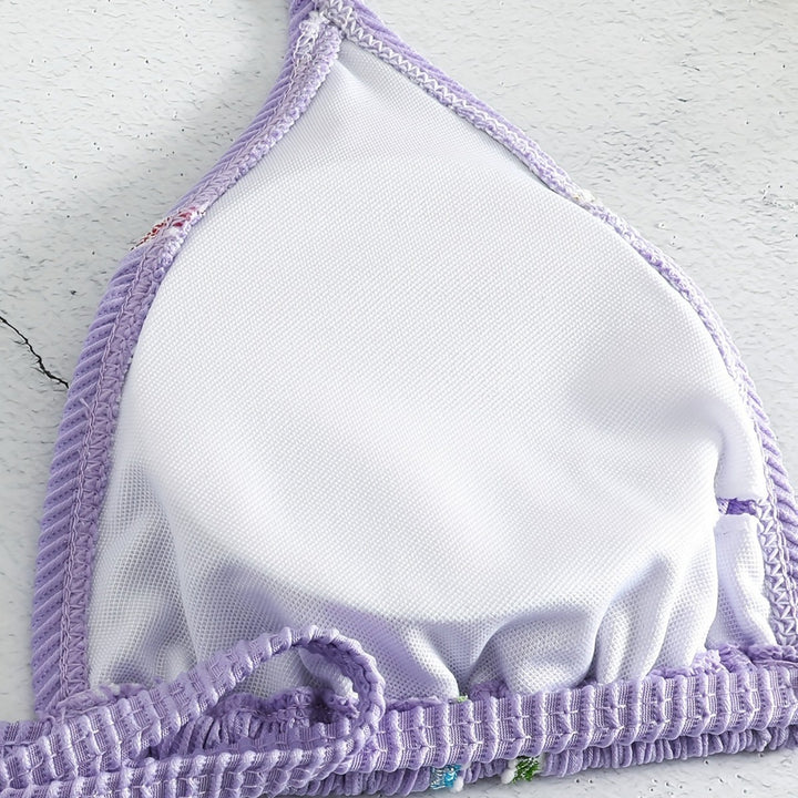 Damen Triangel-Bikini mit verspielten Bändern Drune
