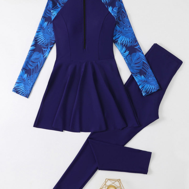 Damen Schwimmuniform mit langen Ärmeln Drune