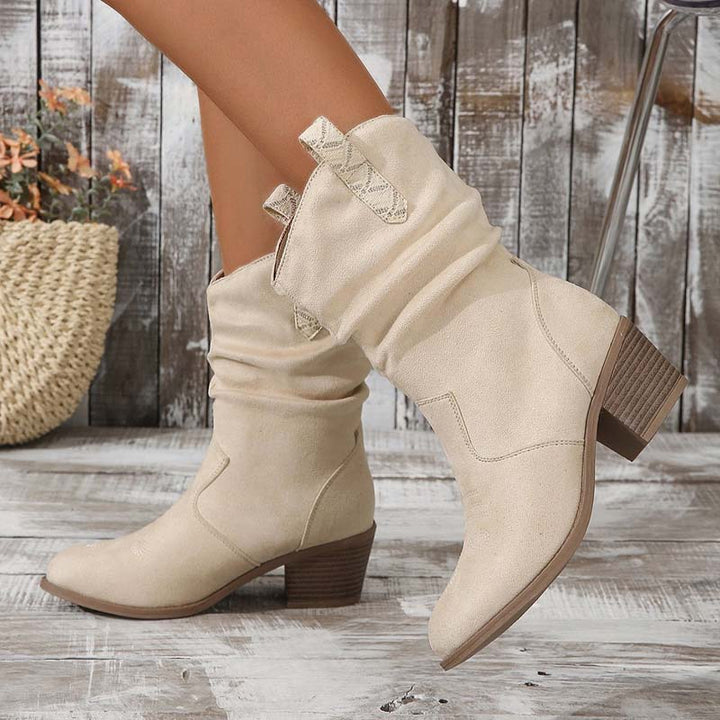 Drune | Vintage-Stiefel Mit Klobigem Absatz