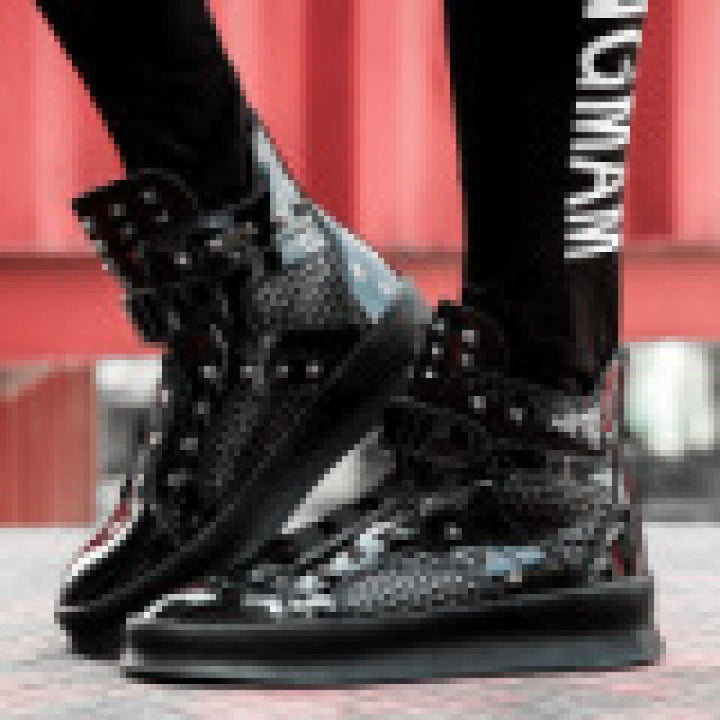Damen High-Top Sneaker mit einzigartiger Netzstruktur und rutschfester Sohle Drune