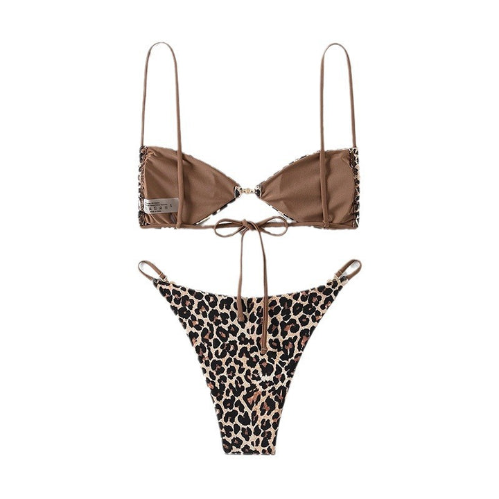 Damen Triangel-Bikini mit raffinierten goldenen Akzenten Drune