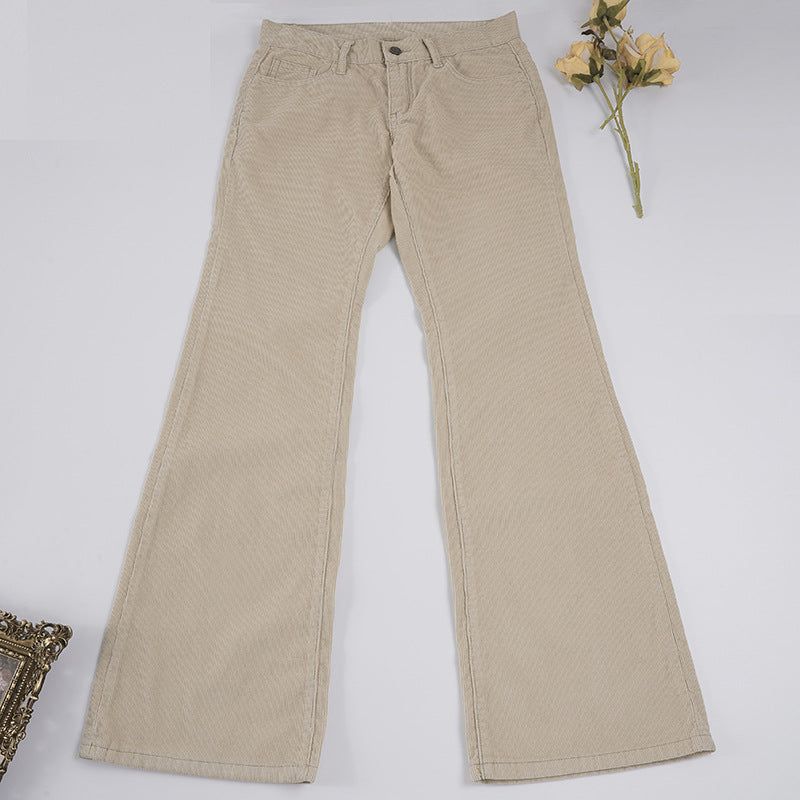 Damen Flared Jeans mit klassischem High-Waist-Schnitt und modischen Details Drune